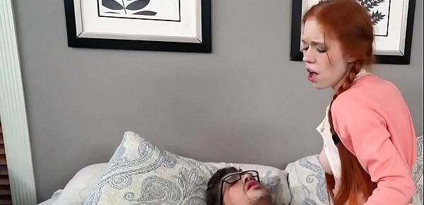  Petite ginger teen getting banged